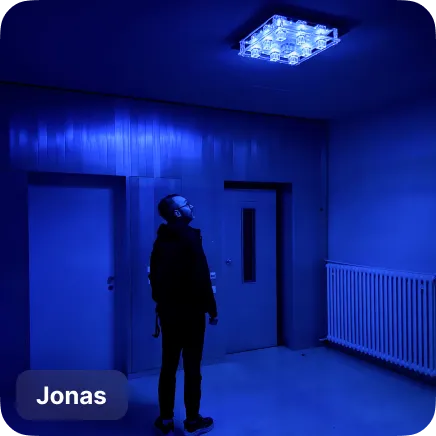 photo of blue shoes